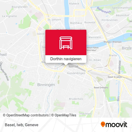 Basel, Iwb Karte