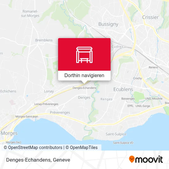 Denges-Echandens Karte