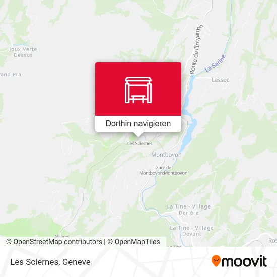 Les Sciernes Karte