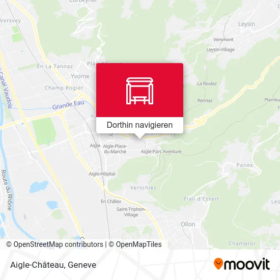 Aigle-Château Karte