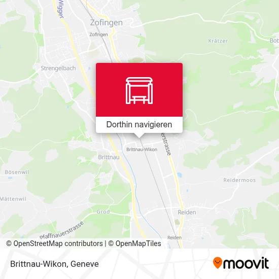 Brittnau-Wikon Karte