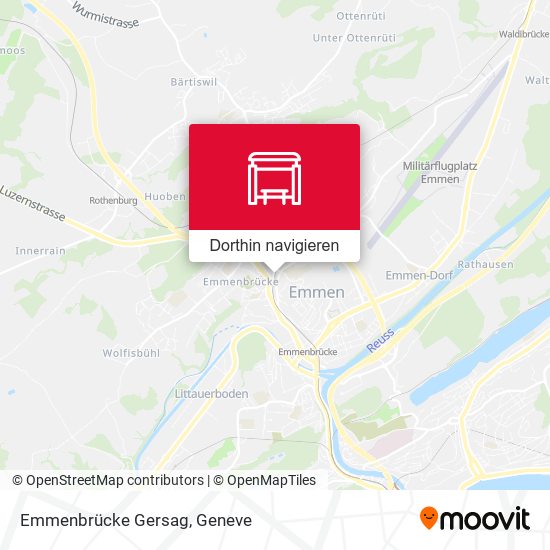 Emmenbrücke Gersag Karte