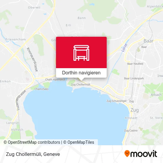 Zug Chollermüli Karte