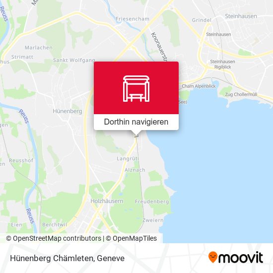 Hünenberg Chämleten Karte