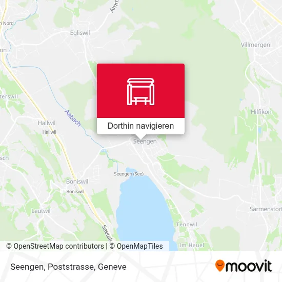 Seengen, Poststrasse Karte