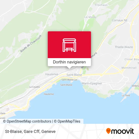 St-Blaise, Gare Cff Karte