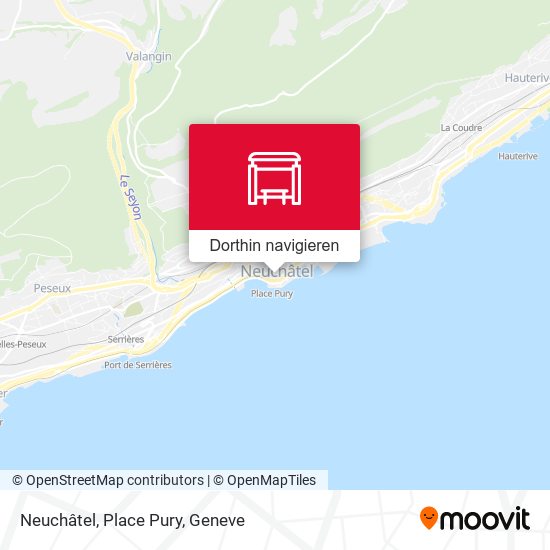 Neuchâtel, Place Pury Karte