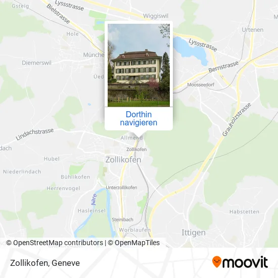 Zollikofen Karte