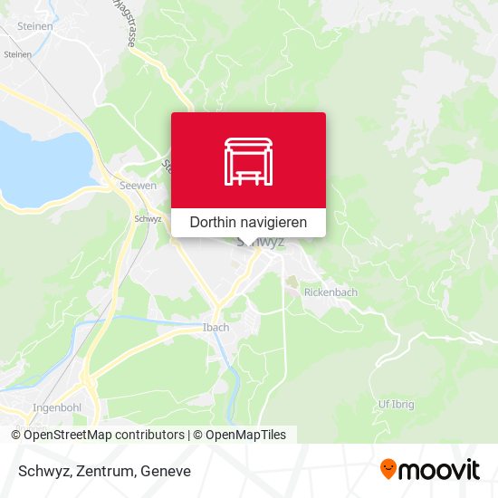 Schwyz, Zentrum Karte