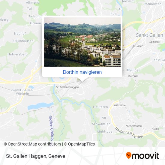 St. Gallen Haggen Karte