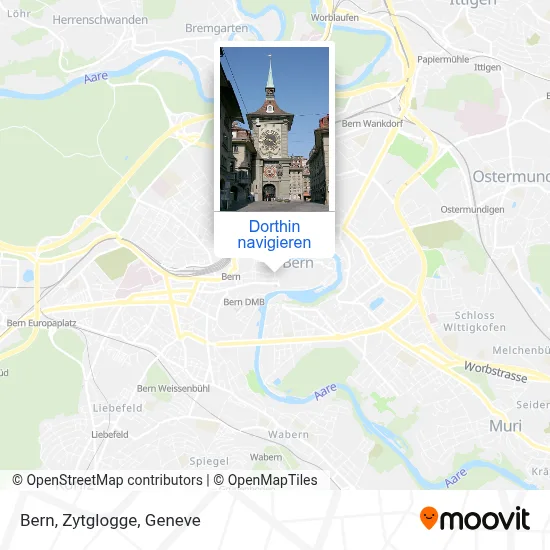 Bern, Zytglogge Karte