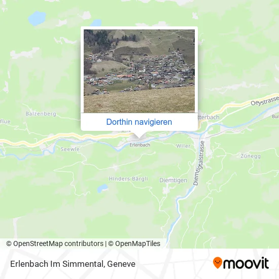 Erlenbach Im Simmental Karte