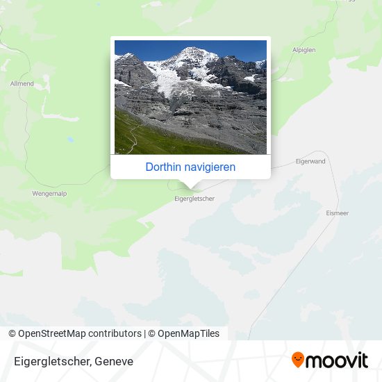 Eigergletscher Karte