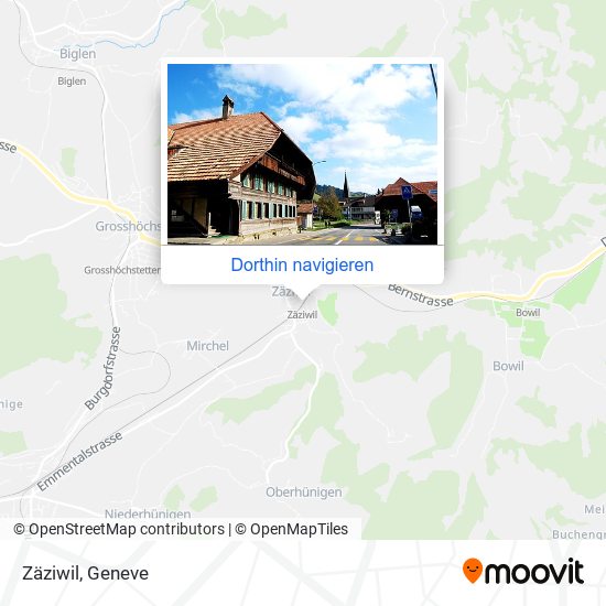 Zäziwil Karte