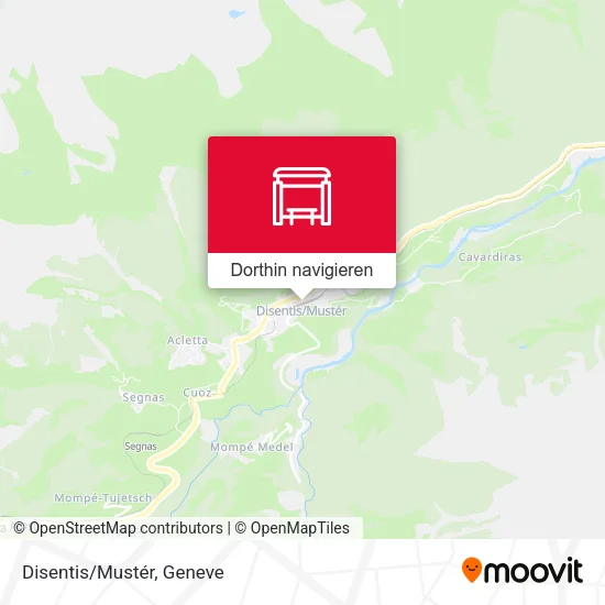 Disentis/Mustér Karte