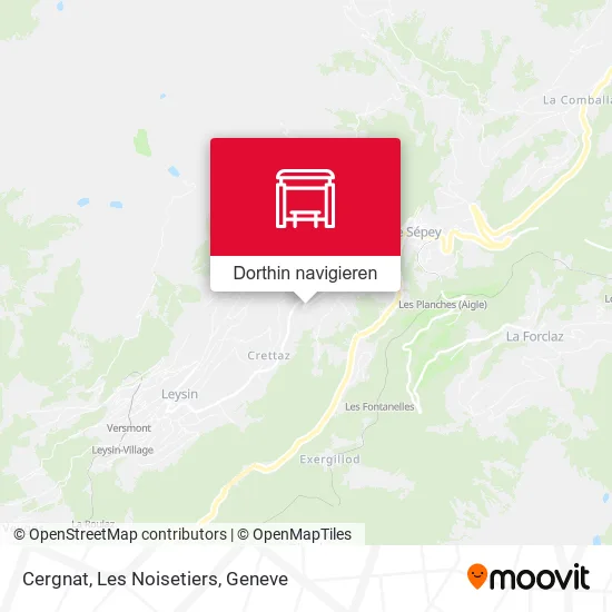 Cergnat, Les Noisetiers Karte