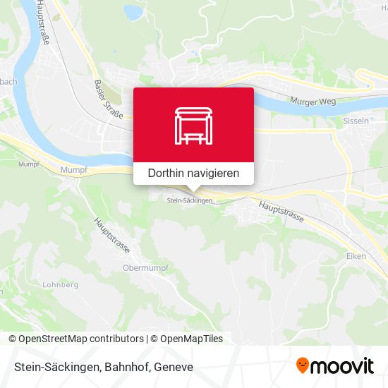 Stein-Säckingen, Bahnhof Karte