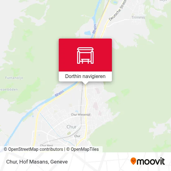 Chur, Hof Masans Karte