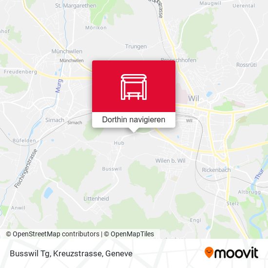 Busswil Tg, Kreuzstrasse Karte