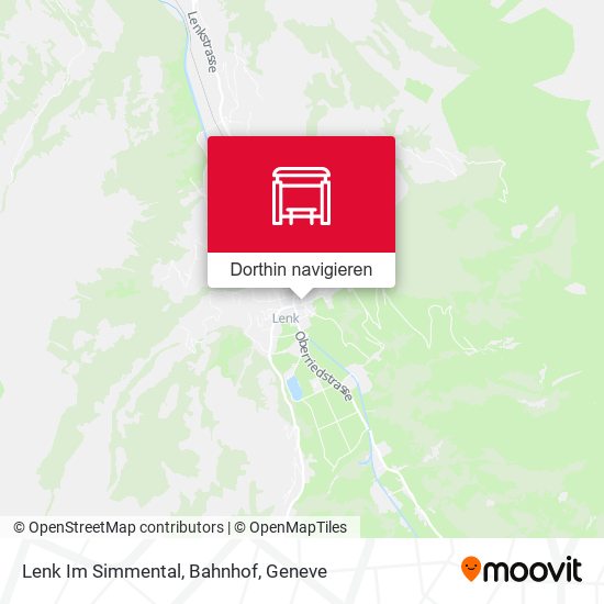 Lenk Im Simmental, Bahnhof Karte