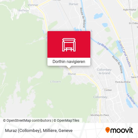 Muraz (Collombey), Millière Karte