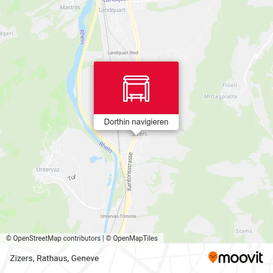 Zizers, Rathaus Karte