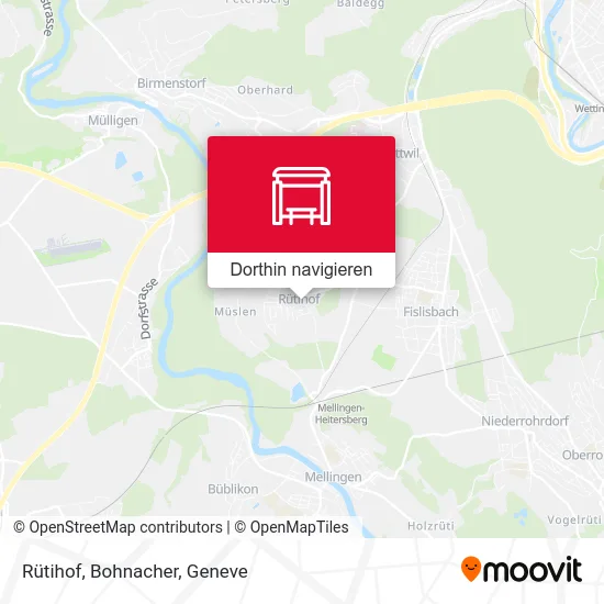 Rütihof, Bohnacher Karte