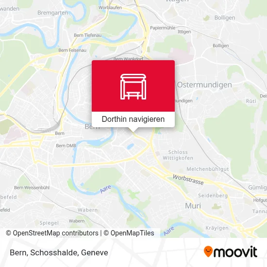 Bern, Schosshalde Karte