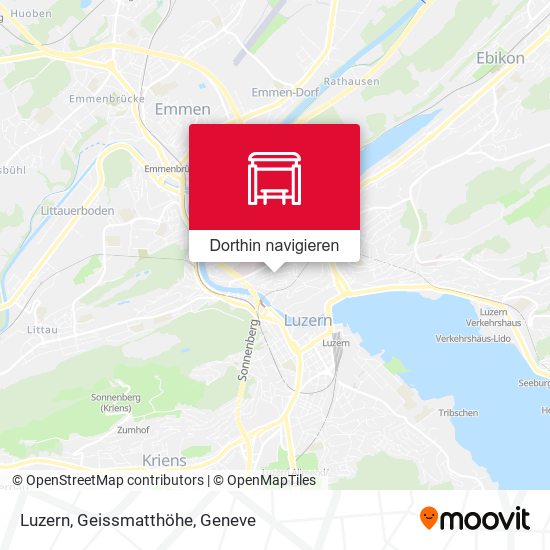 Luzern, Geissmatthöhe Karte