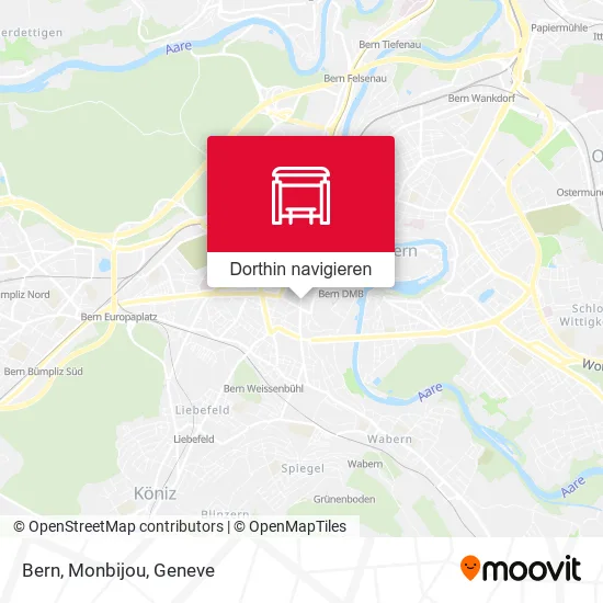 Bern, Monbijou Karte