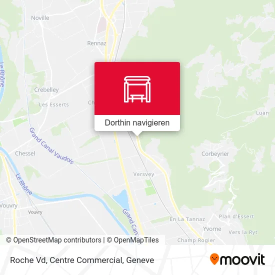 Roche Vd, Centre Commercial Karte