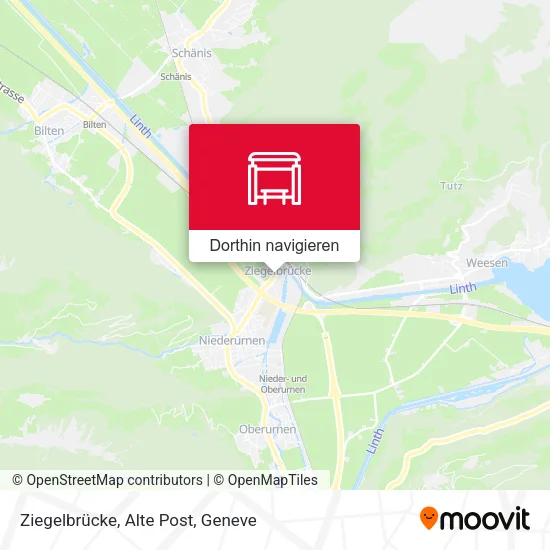 Ziegelbrücke, Alte Post Karte