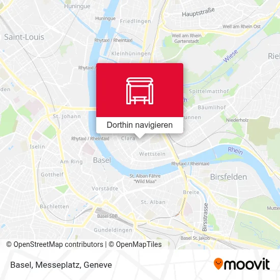 Basel, Messeplatz Karte