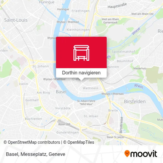 Basel, Messeplatz Karte