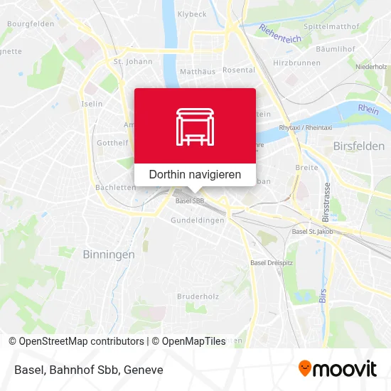 Basel, Bahnhof Sbb Karte