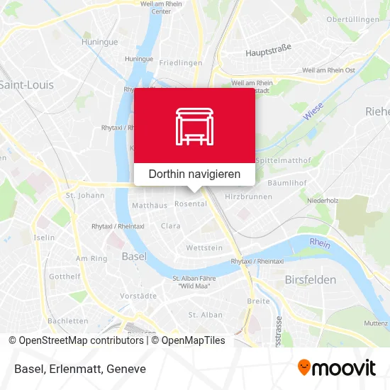 Basel, Erlenmatt Karte