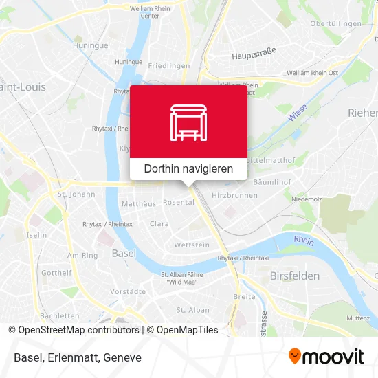 Basel, Erlenmatt Karte