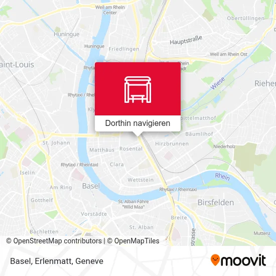 Basel, Erlenmatt Karte