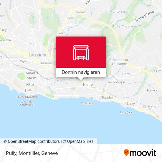 Pully, Montillier Karte