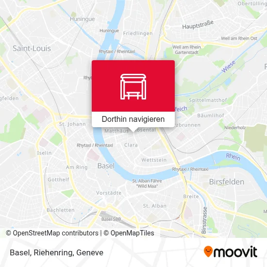 Basel, Riehenring Karte