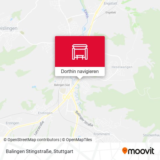 Balingen Stingstraße Karte