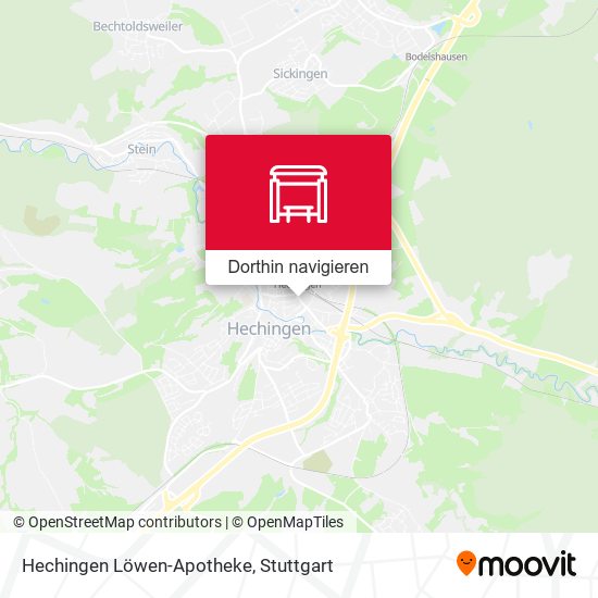 Hechingen Löwen-Apotheke Karte