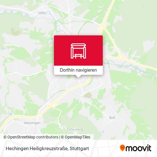 Hechingen Heiligkreuzstraße Karte