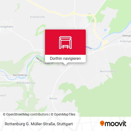 Rottenburg G. Müller-Straße Karte