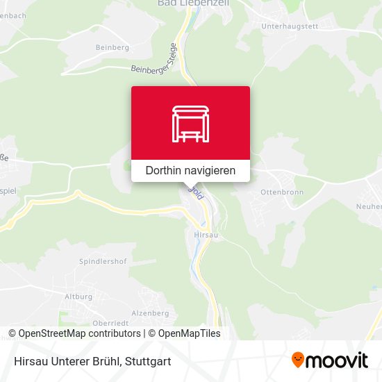 Hirsau Unterer Brühl Karte