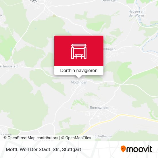 Möttl. Weil Der Städt. Str. Karte