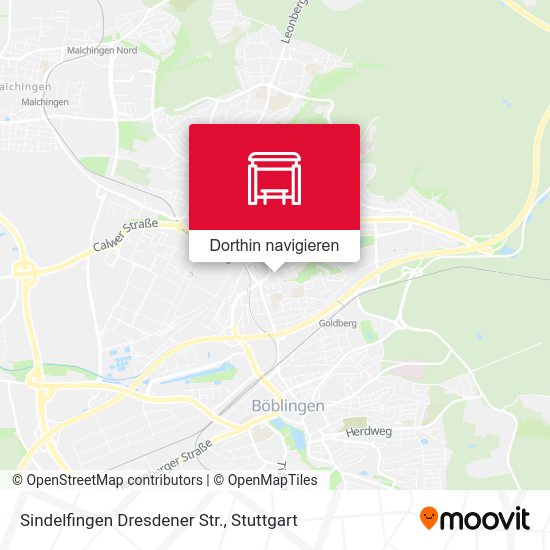 Sindelfingen Dresdener Str. Karte