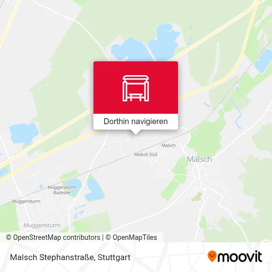 Malsch Stephanstraße Karte