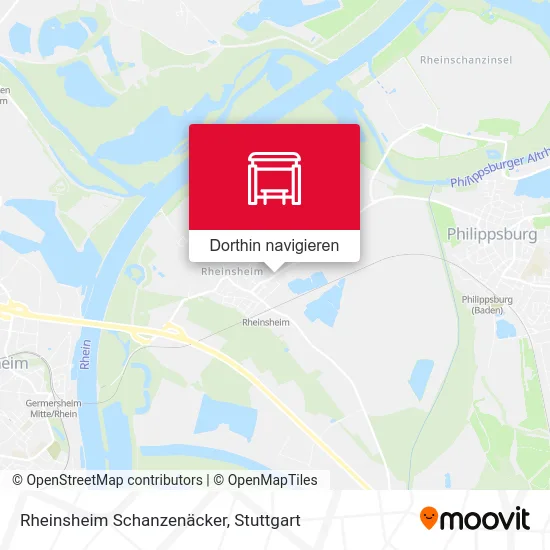 Rheinsheim Schanzenäcker Karte