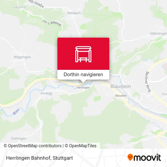 Herrlingen Bahnhof Karte